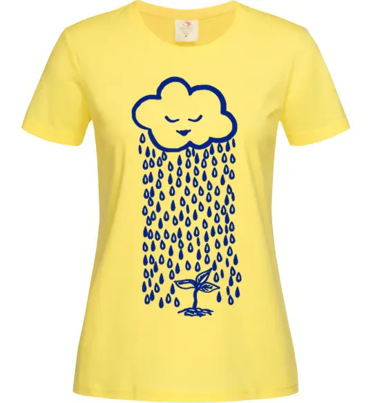 Жіноча футболка Rain Лимонний фото