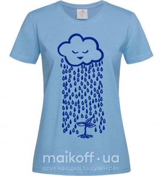 Жіноча футболка Rain Блакитний фото