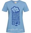 Жіноча футболка Rain Блакитний фото