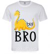 Мужская футболка Dinosaur big bro Белый фото