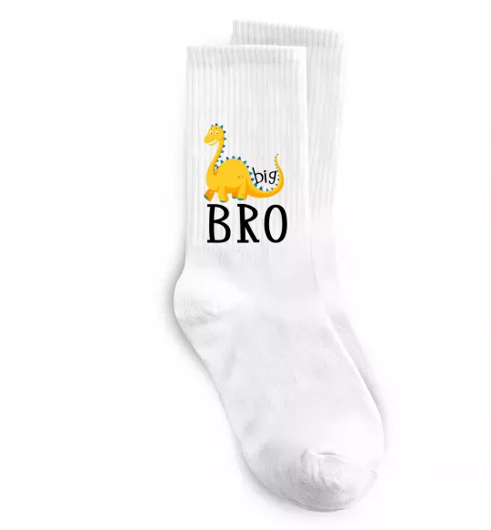 Носки Dinosaur big bro Белый фото