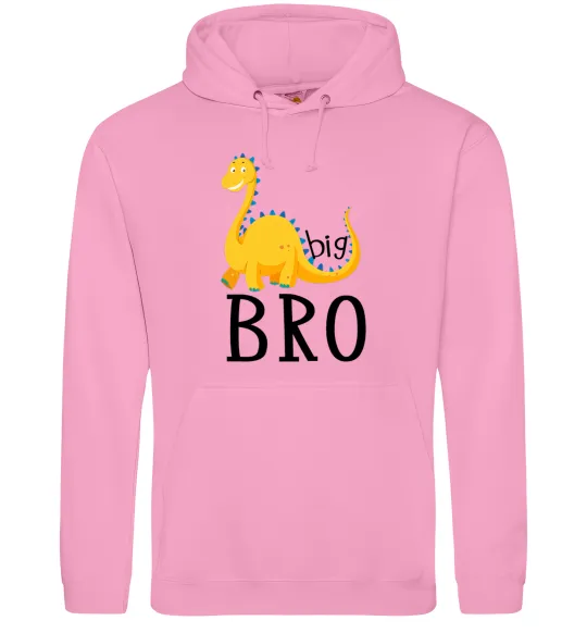 Чоловіча толстовка (худі) Dinosaur big bro Рожевий фото