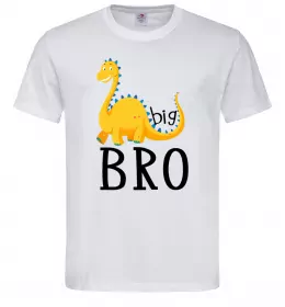 Чоловіча футболка Dinosaur big bro Білий фото