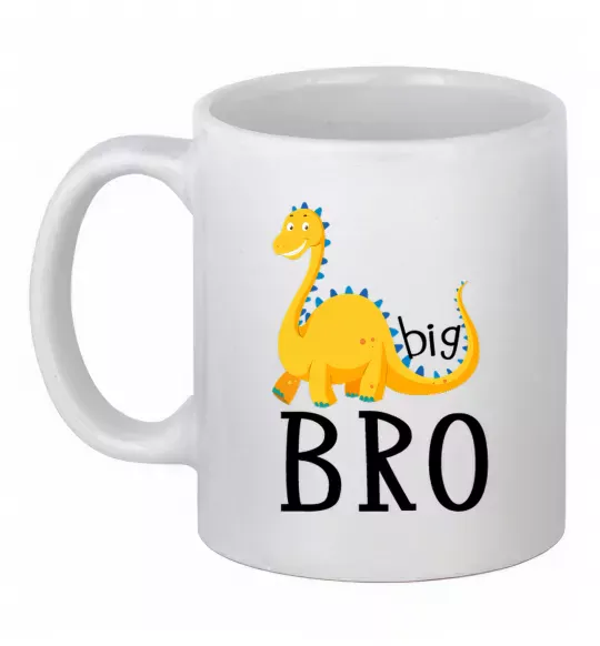 Чашка керамическая Dinosaur big bro Белый фото