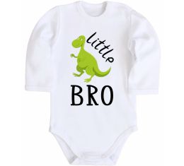 Детский боди Dinosaur little bro