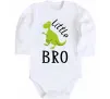Дитячий бодік Dinosaur little bro Білий фото