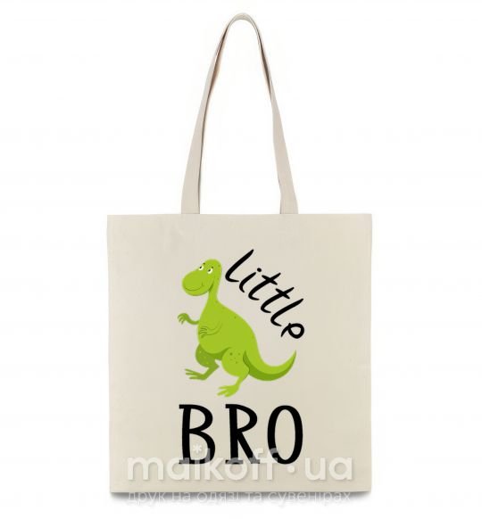 Еко-сумка Dinosaur little bro Бежевий фото