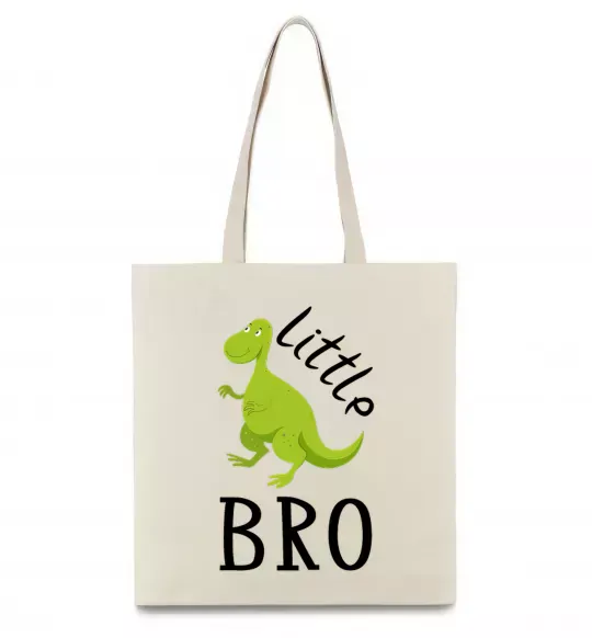 Еко-сумка Dinosaur little bro Бежевий фото