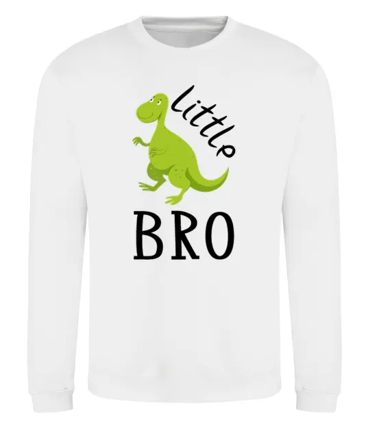 Світшот Dinosaur little bro Білий фото