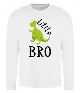 Свитшот Dinosaur little bro Белый фото