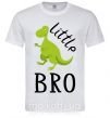 Мужская футболка Dinosaur little bro Белый фото
