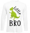 Лонгслів Dinosaur little bro Білий фото