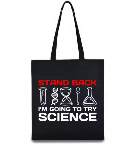 Эко-сумка Stand back Черный фото