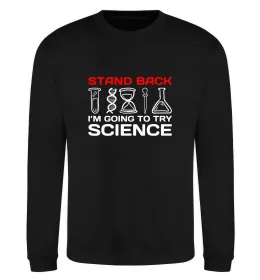 Свитшот Stand back Черный фото