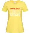 Женская футболка Stand back Лимонный фото