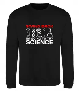 Свитшот Stand back Черный фото