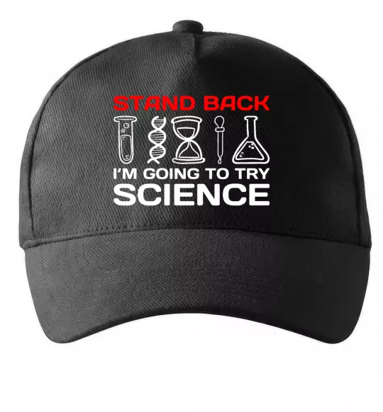 Кепка Stand back Чорний фото