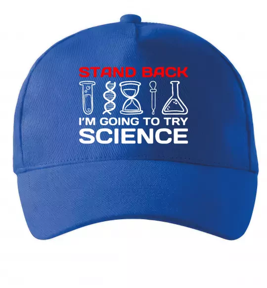 Кепка Stand back Яскраво-синій фото