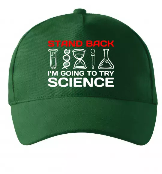 Кепка Stand back Темно-зелений фото