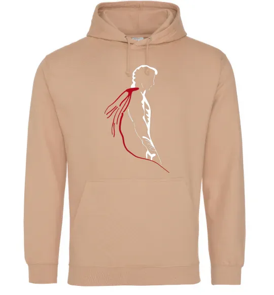 Чоловіча толстовка (худі) Superman shadow Пісочний фото