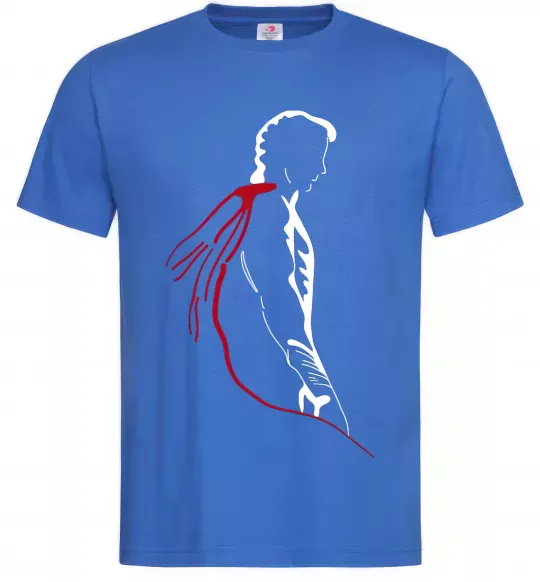 Мужская футболка Superman shadow Ярко-синий фото