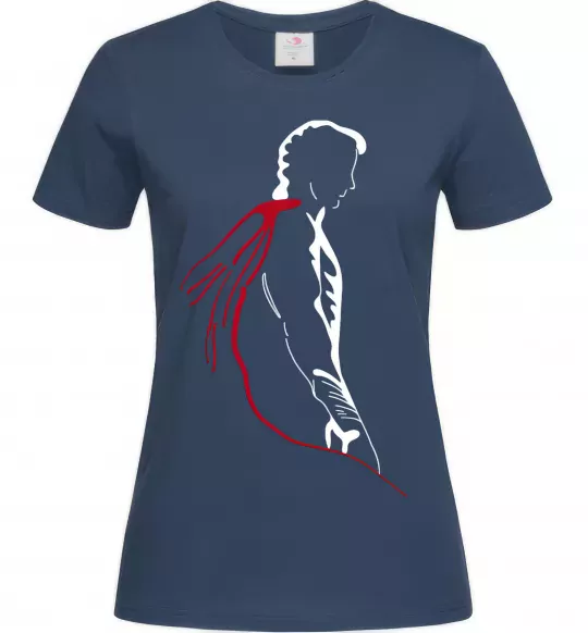 Жіноча футболка Superman shadow Темно-синій фото