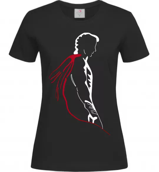 Жіноча футболка Superman shadow Чорний фото