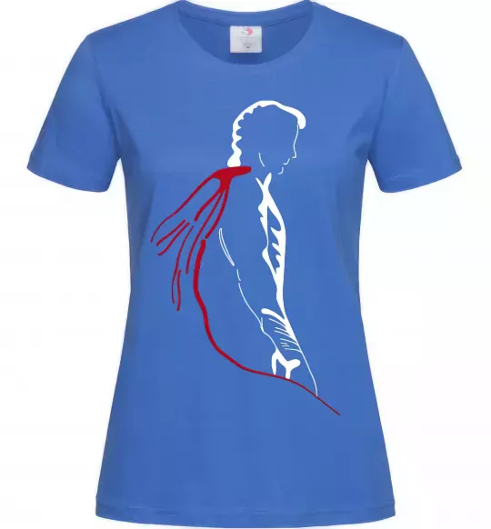 Жіноча футболка Superman shadow Яскраво-синій фото