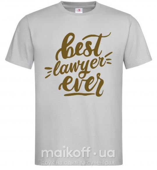 Мужская футболка Best lawyer ever Серый фото