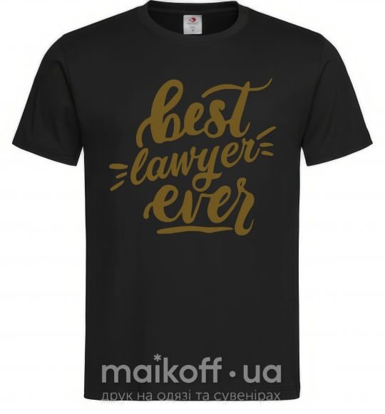 Мужская футболка Best lawyer ever Черный фото
