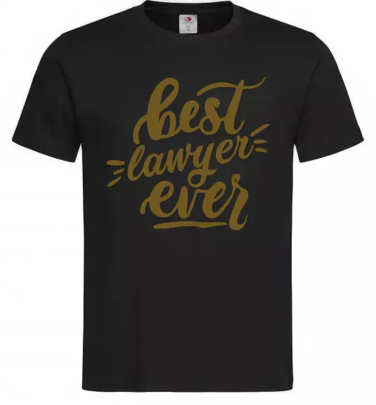 Мужская футболка Best lawyer ever Черный фото
