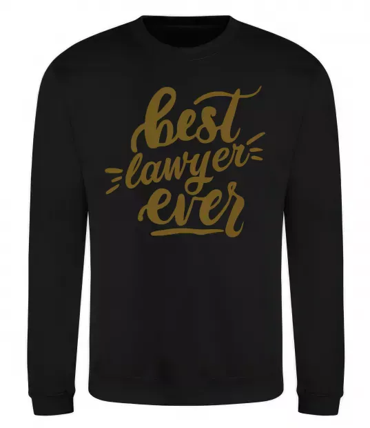 Свитшот Best lawyer ever Черный фото