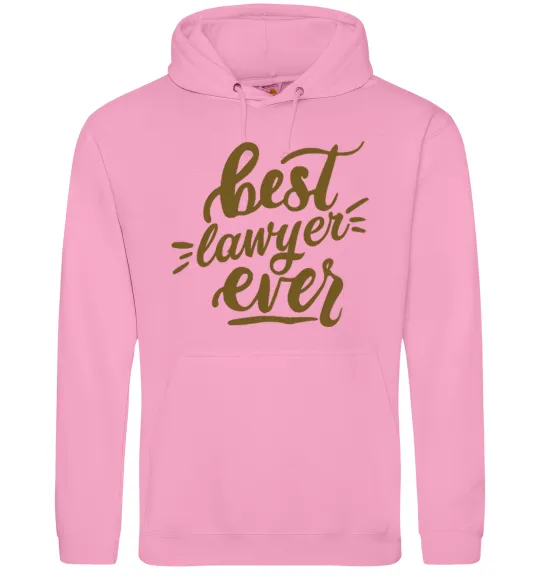 Жіноча толстовка (худі) Best lawyer ever Рожевий фото