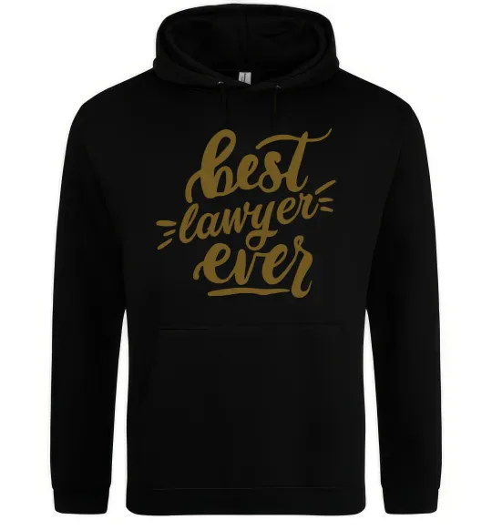 Женская толстовка (худи) Best lawyer ever Черный фото