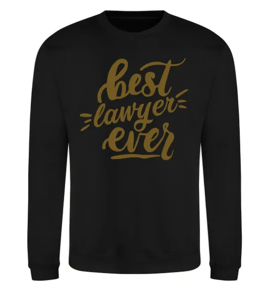 Світшот Best lawyer ever Чорний фото