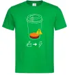 Чоловіча футболка Низкий заряд нужен кофе Зелений фото