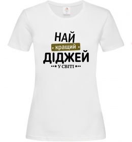 Женская футболка Найкращий діджей