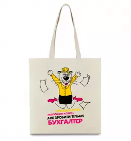 Эко-сумка Про водку може розповісти кожен Бежевый фото