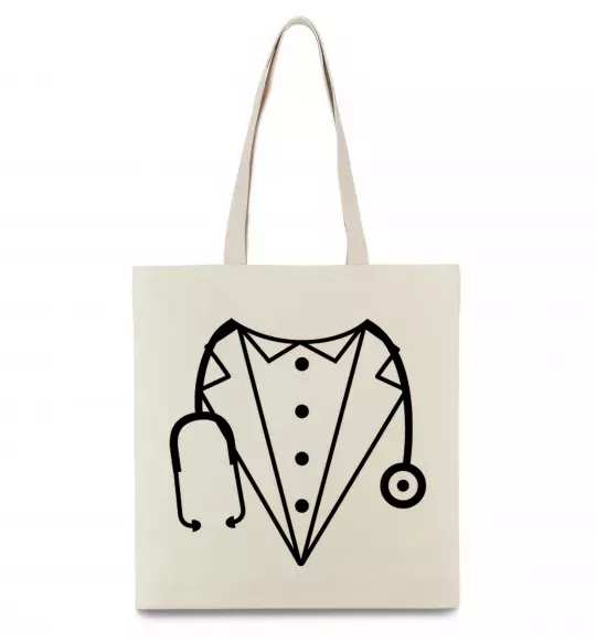 Эко-сумка Костюм доктора Бежевый фото