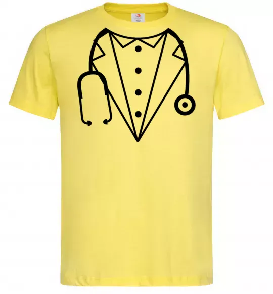 Мужская футболка Костюм доктора Лимонный фото