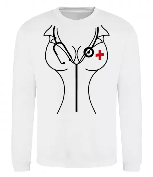 Світшот Медсестра Білий фото