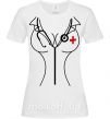 Жіноча футболка Медсестра Білий фото