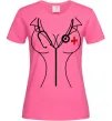 Жіноча футболка Медсестра Яскраво-рожевий фото