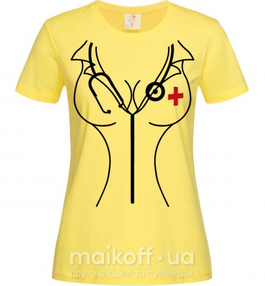 Жіноча футболка Медсестра Лимонний фото