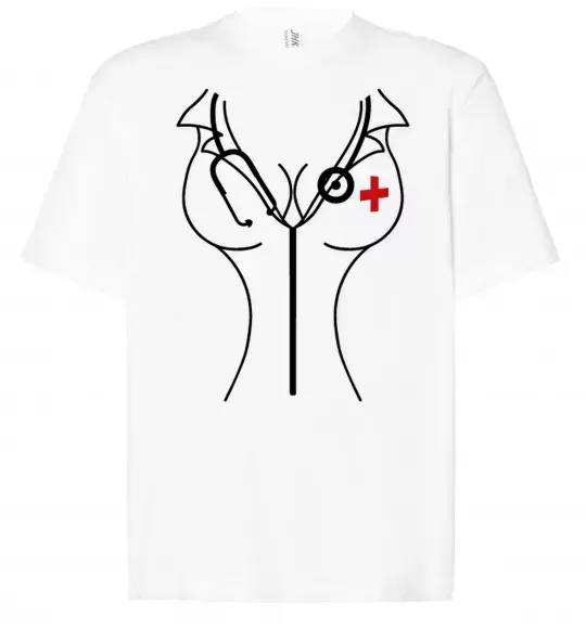 Футболка Оверсайз Медсестра Белый фото