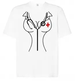 Футболка Оверсайз Heart in cube Білий фото