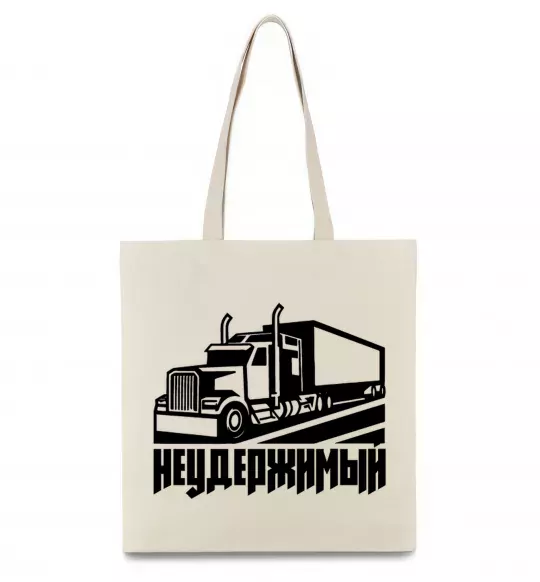 Еко-сумка Неудержимый Бежевий фото