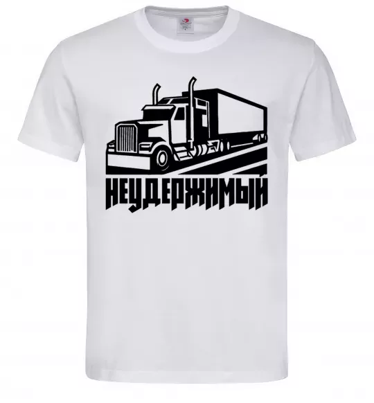 Мужская футболка Неудержимый Белый фото