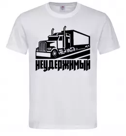 Мужская футболка Неудержимый Белый фото