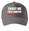 Кепка Trust me i'm almost lawyer Сірий фото